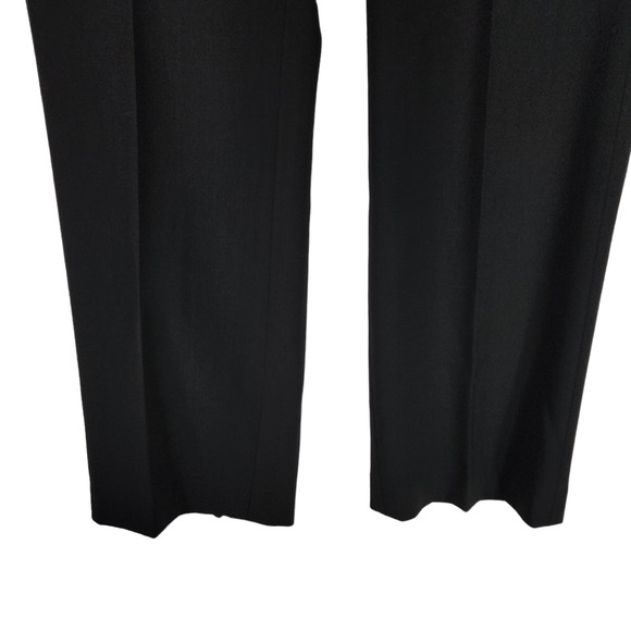 Banana Republic Trouser sz 6 Women Black Stretch Wool Lined 29x31 High Waist Y2K - Picture 4 of 11